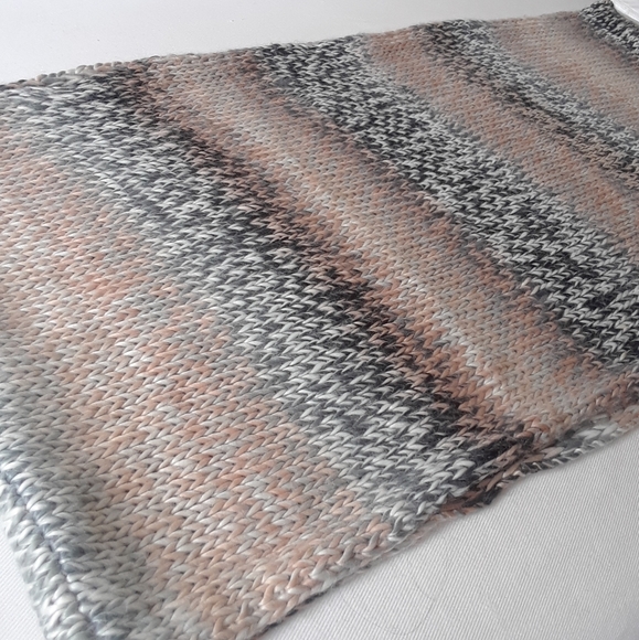 Garage. Cowl Neck Scarf. Greys & Pinks - Picture 10 of 16
